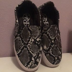 Snake Skin Slip-ons